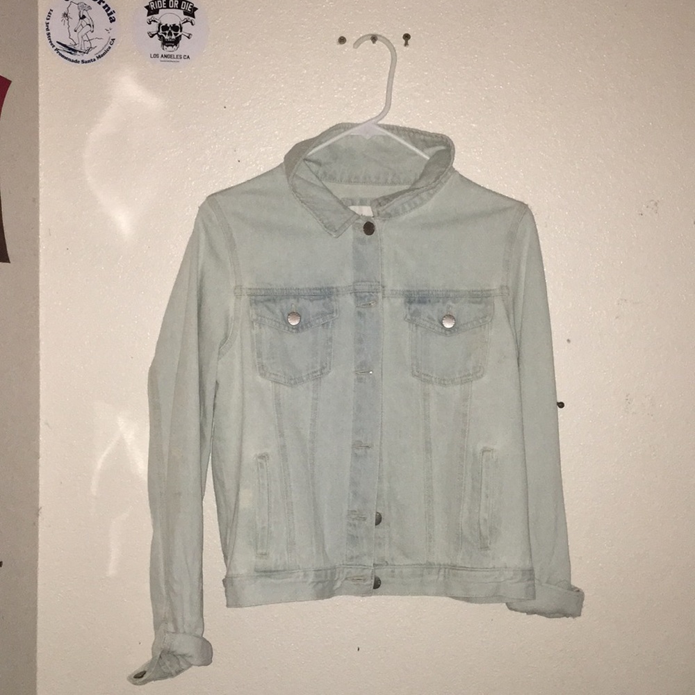 Light wash denim jacket